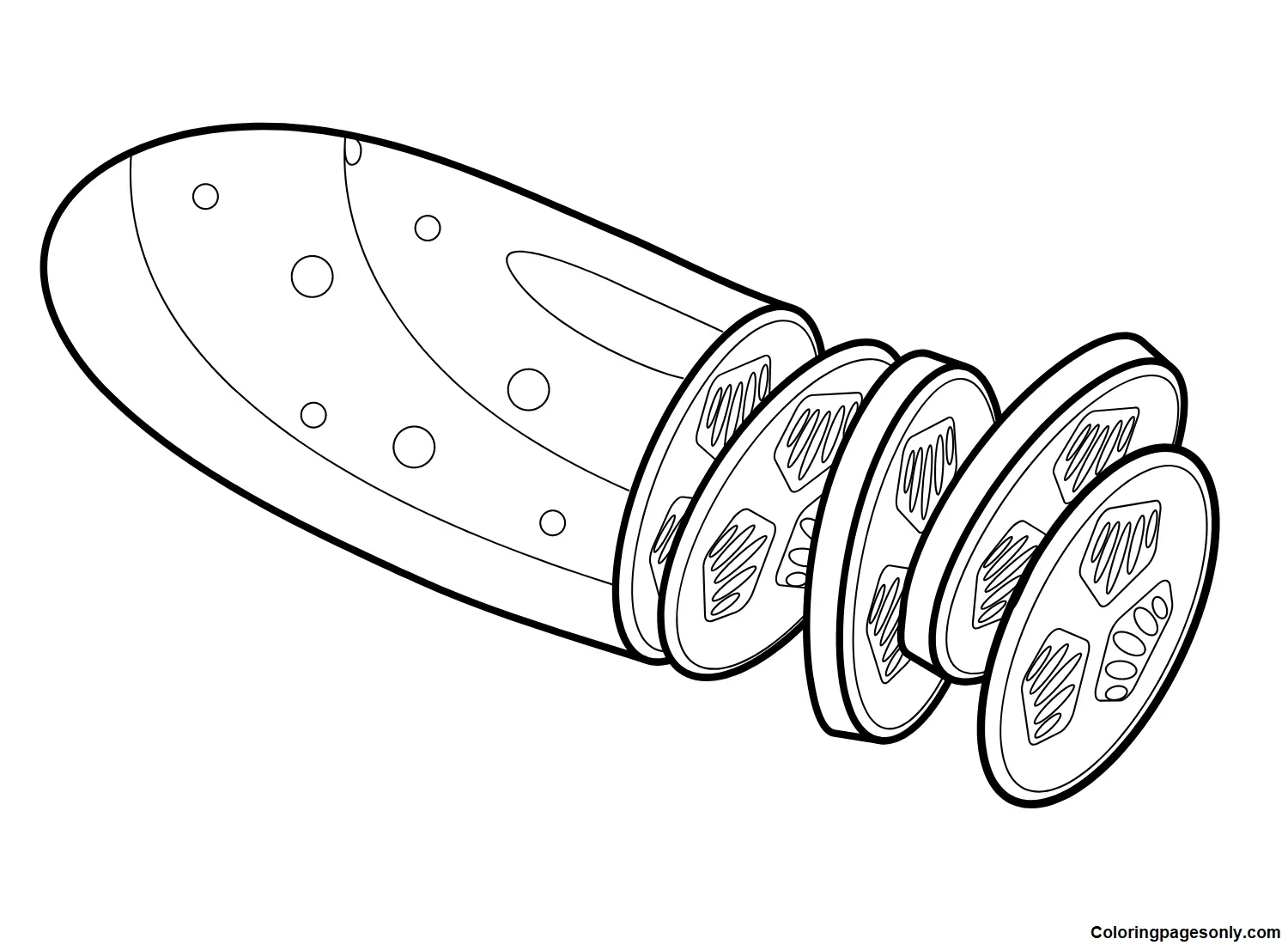 Cucumber Coloring Pages 24