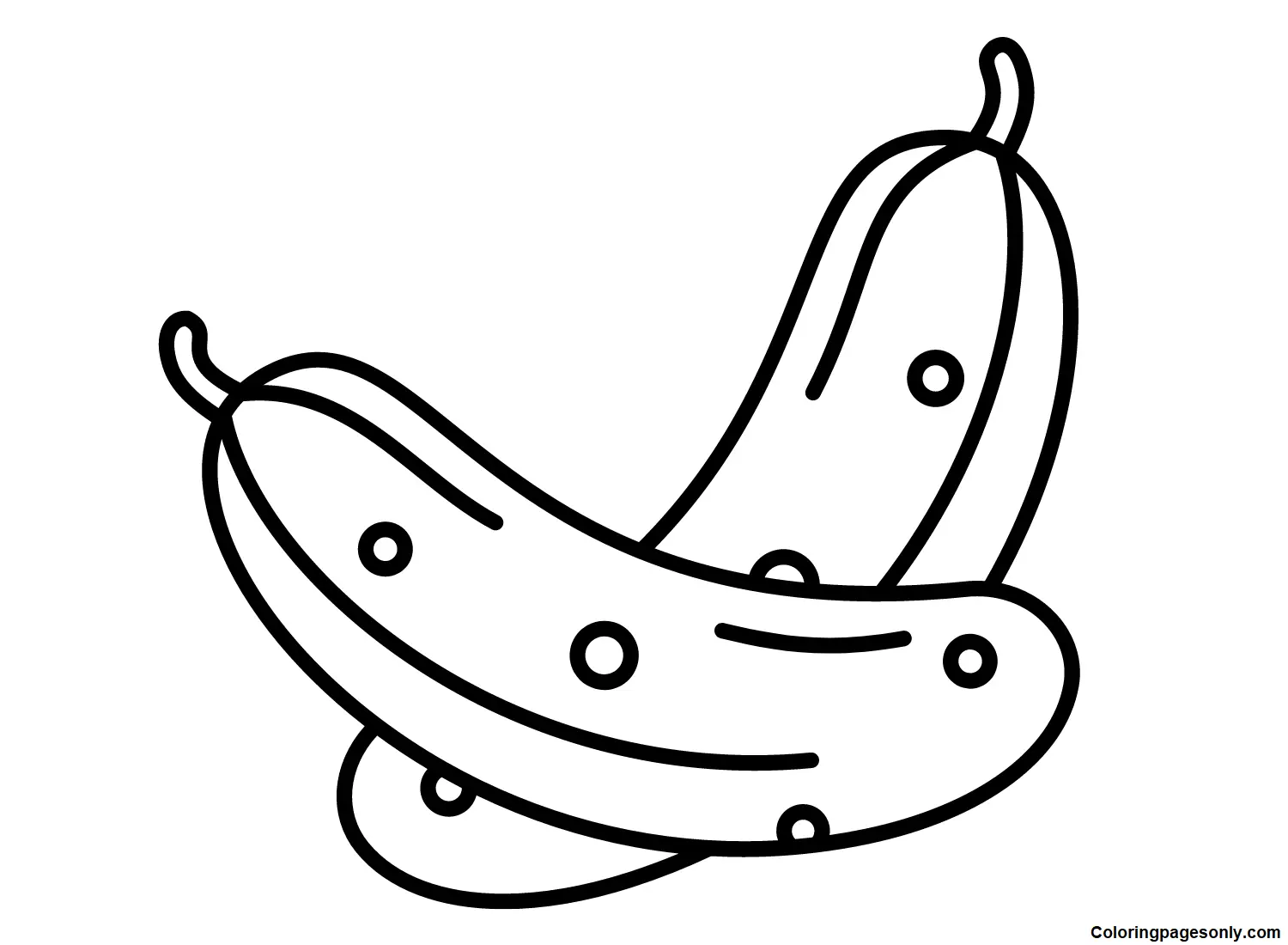 Cucumber Coloring Pages 9