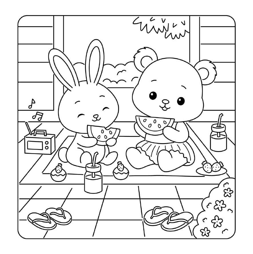 Cuddly Friends Coloring Pages 10