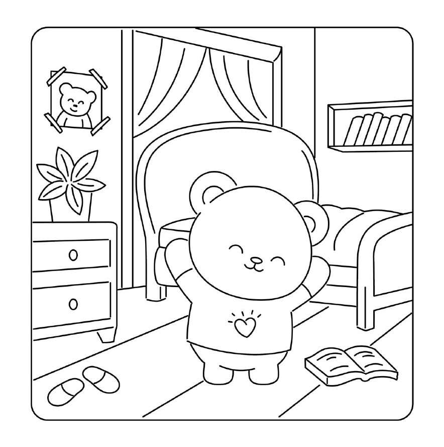 Cuddly Friends Coloring Pages 2