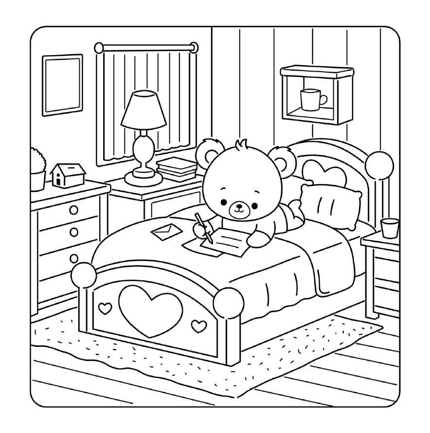 Cuddly Friends Coloring Pages 27