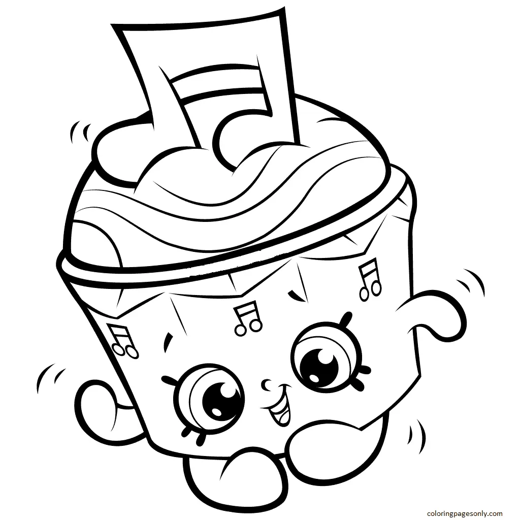 Cupcake Coloring Pages 10