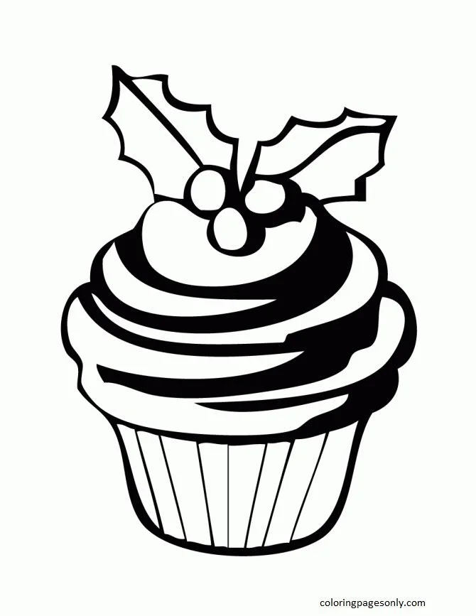 Cupcake Coloring Pages 16