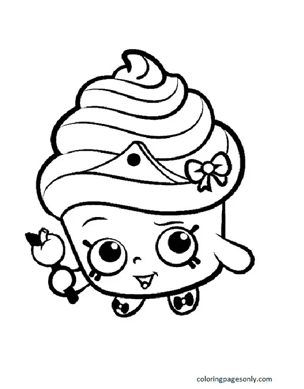 Cupcake Coloring Pages 17
