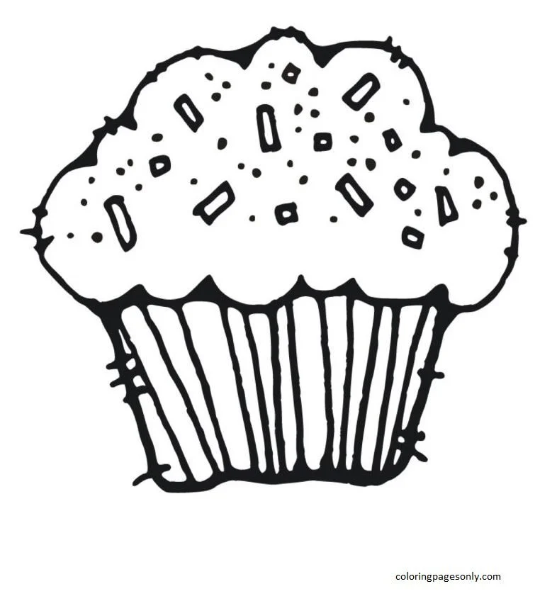 Cupcake Coloring Pages 27