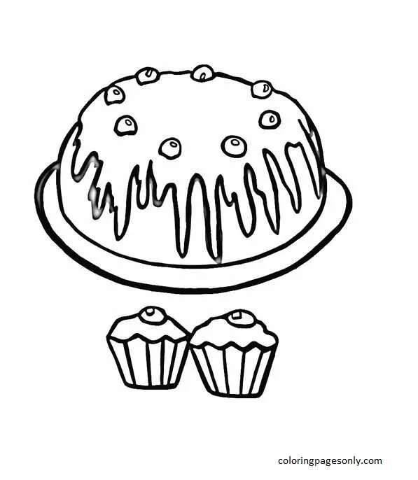 Cupcake Coloring Pages 52