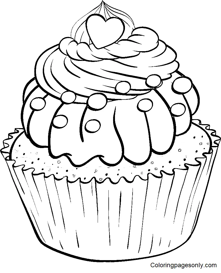 Cupcake Coloring Pages 63