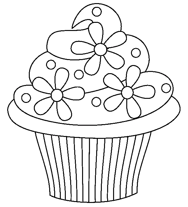Cupcake Coloring Pages 68