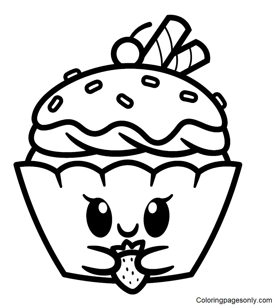 Cupcake Coloring Pages 70