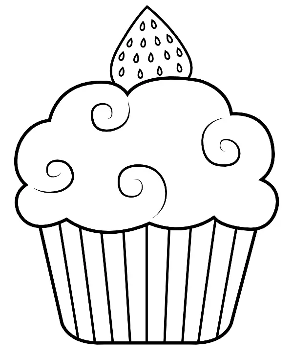 Cupcake Coloring Pages 77