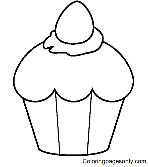 Cupcake Coloring Pages 85