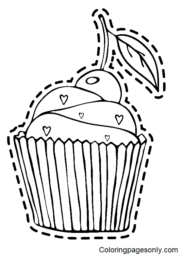 Cupcake Coloring Pages 87