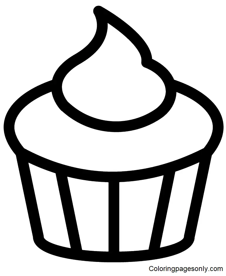 Cupcake Coloring Pages 88