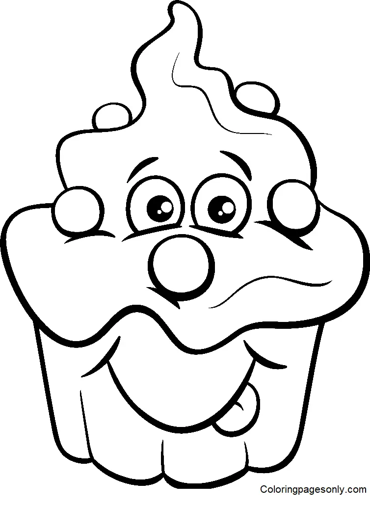 Cupcake Coloring Pages 90