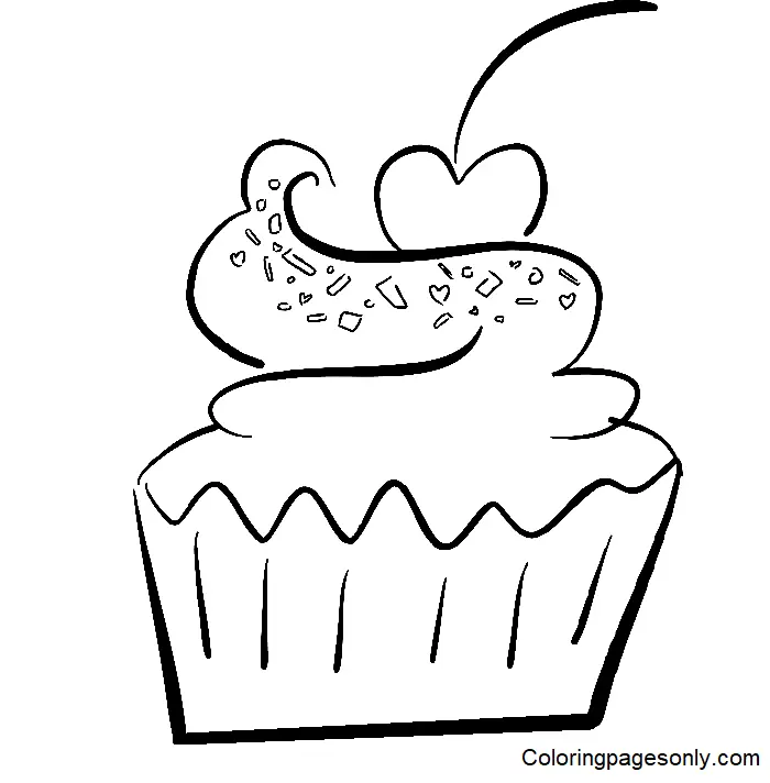 Cupcake Coloring Pages 93