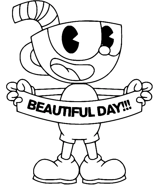 Cuphead Para Colorear 102