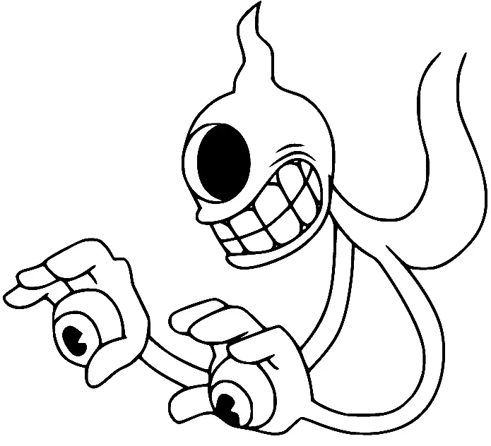 Cuphead Para Colorear 106