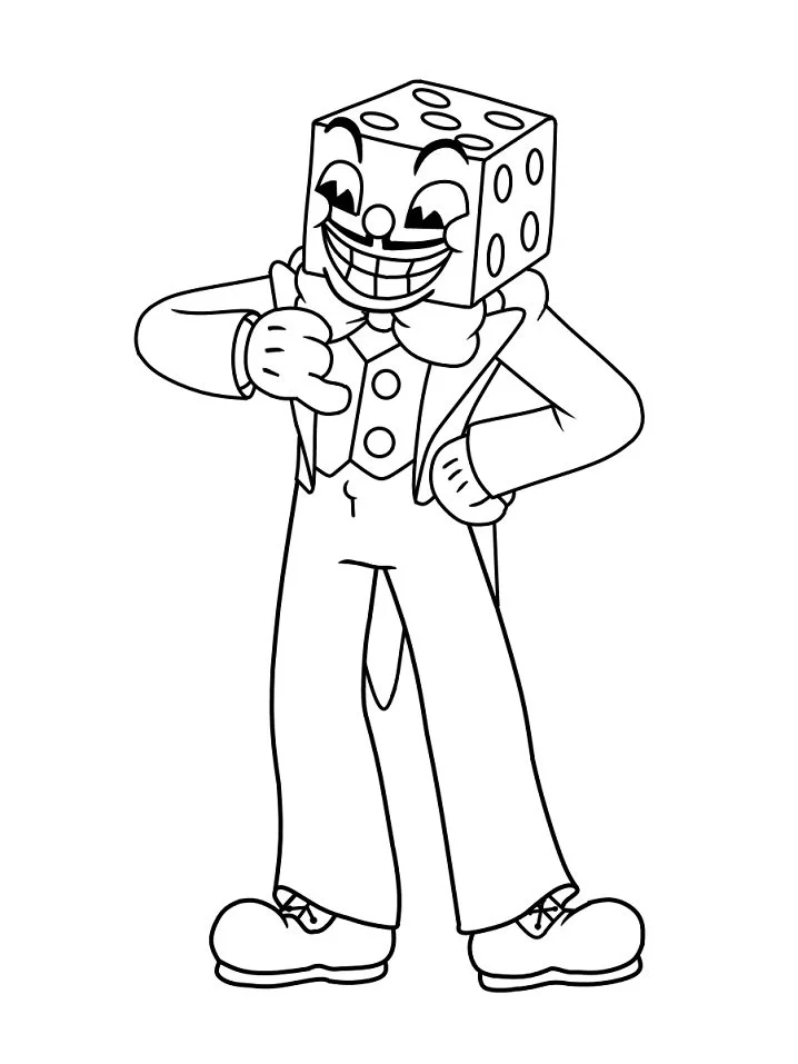 Cuphead Para Colorear 12