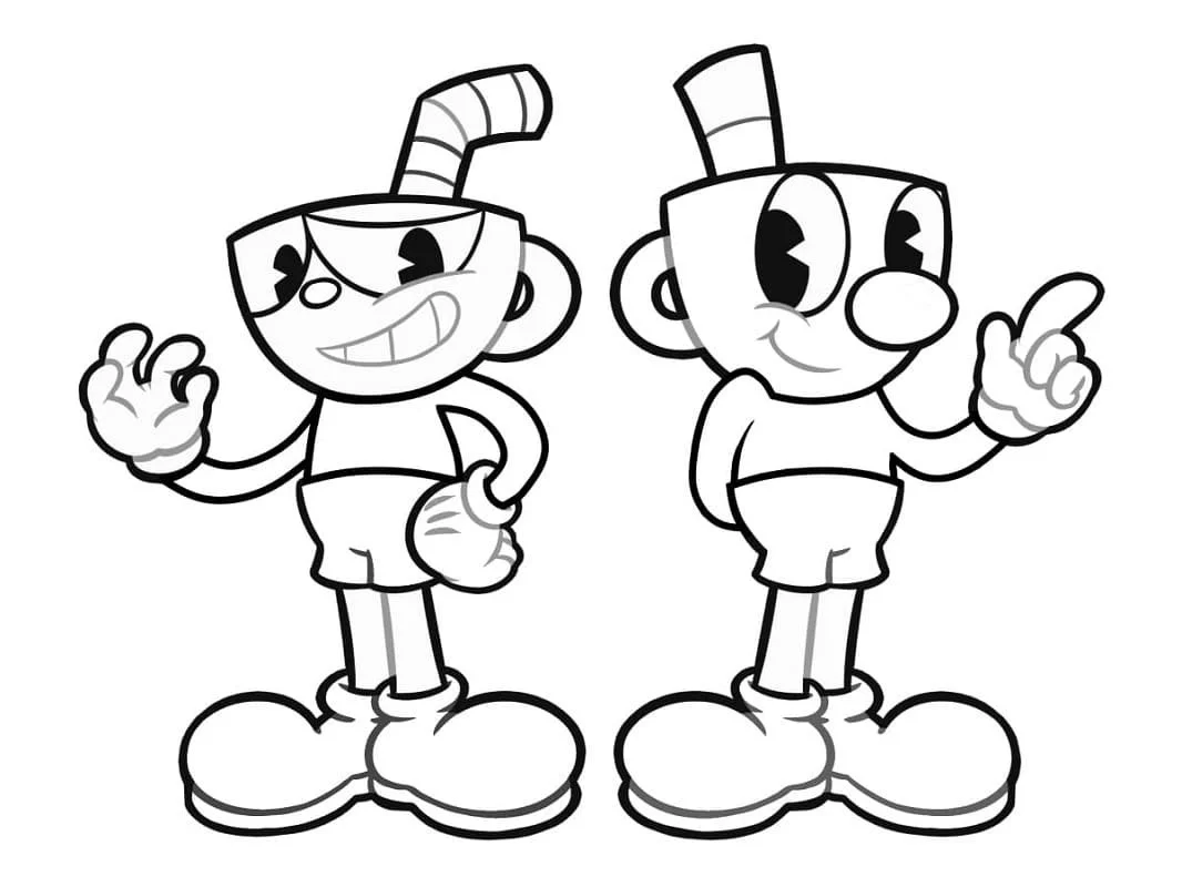 Cuphead Para Colorear 2