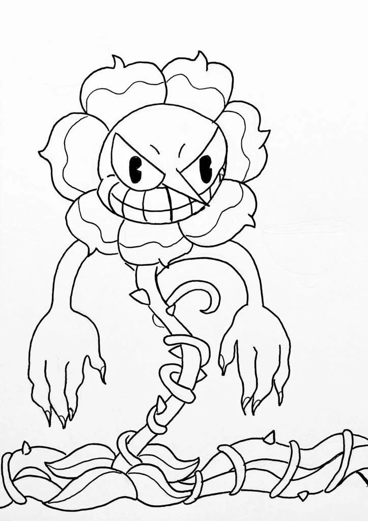 Cuphead Para Colorear 20