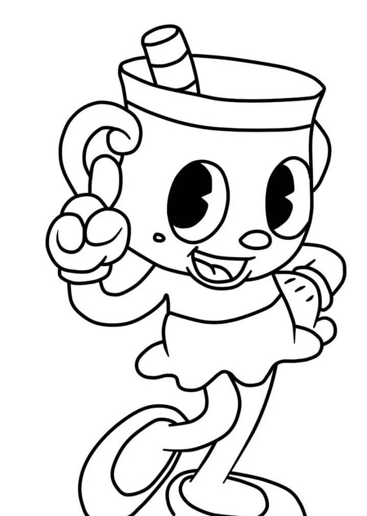 Cuphead Para Colorear 25