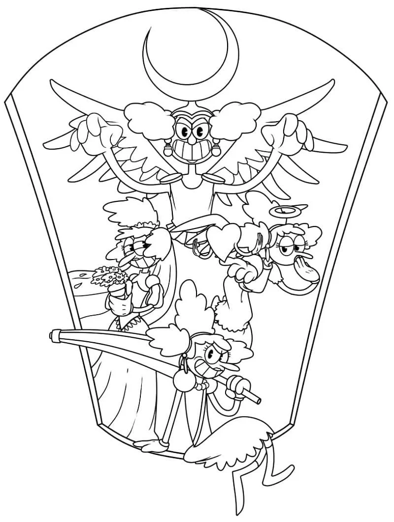 Cuphead Para Colorear 29