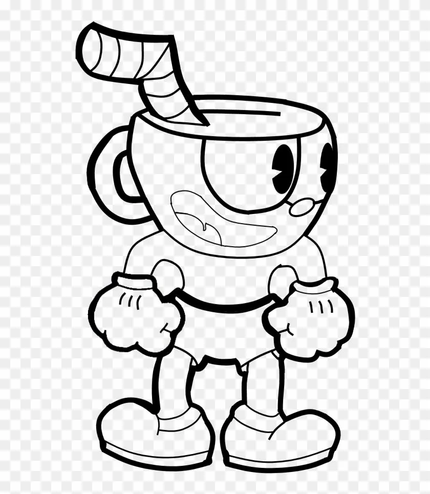 Cuphead Para Colorear 31