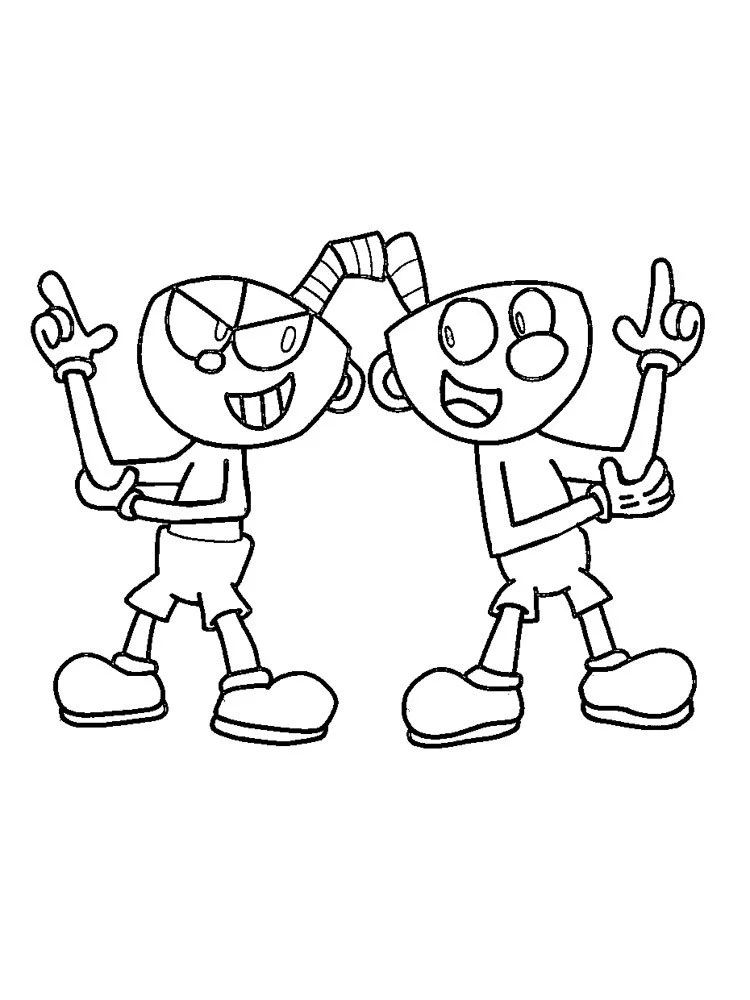 Cuphead Para Colorear 33