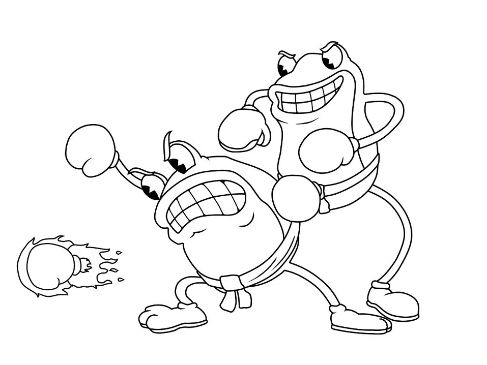 Cuphead Para Colorear 40