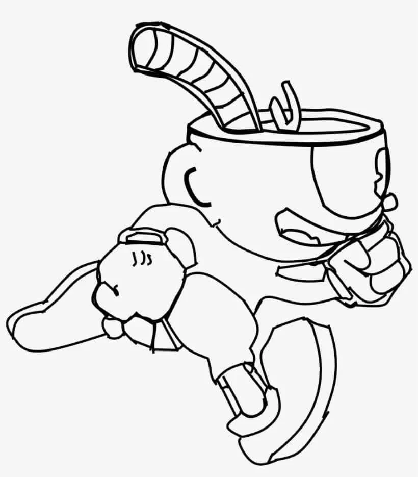 Cuphead Para Colorear 45