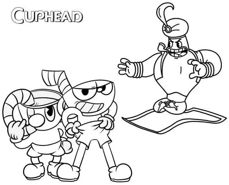 Cuphead Para Colorear 48