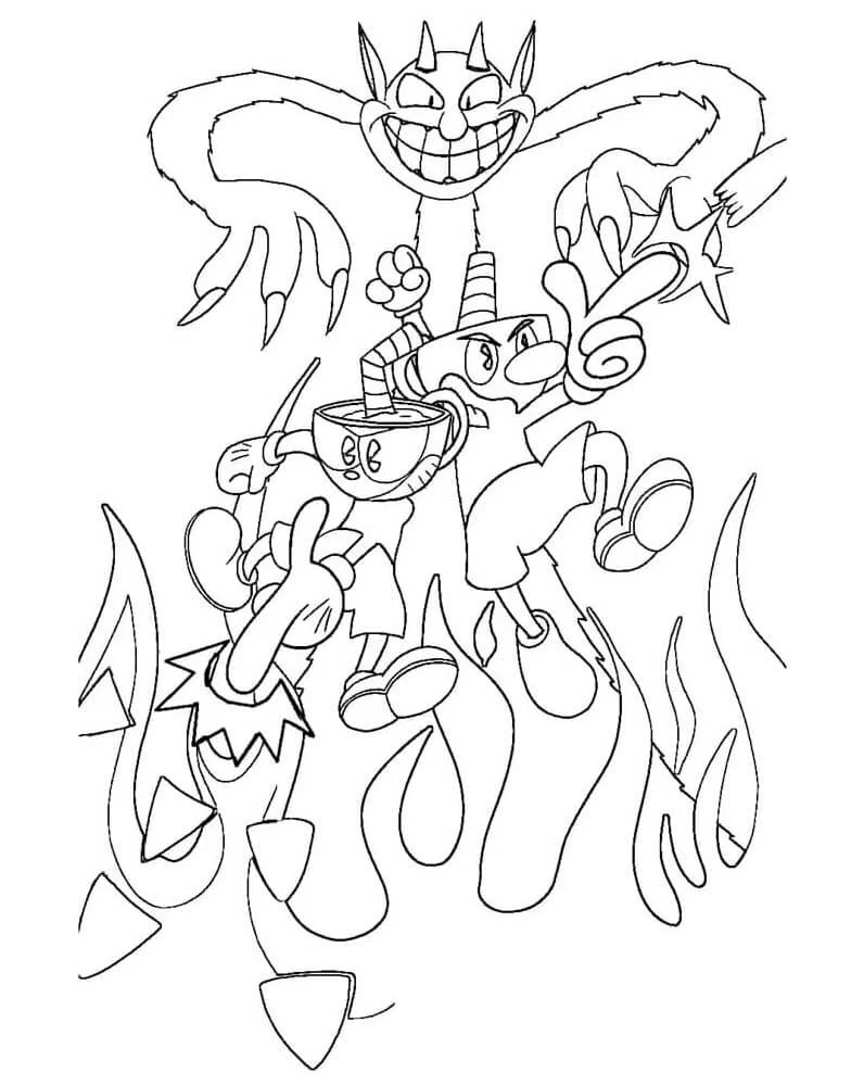 Cuphead Para Colorear 52