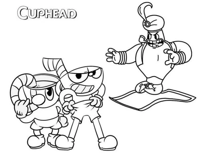 Cuphead Para Colorear 63