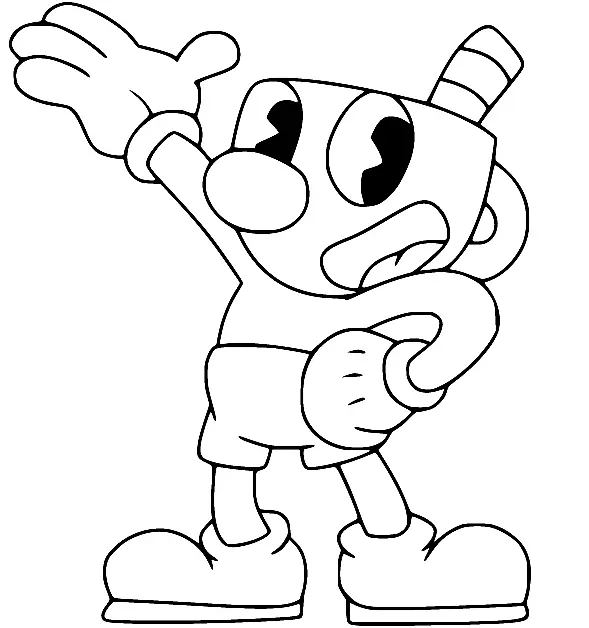 Cuphead Para Colorear 69