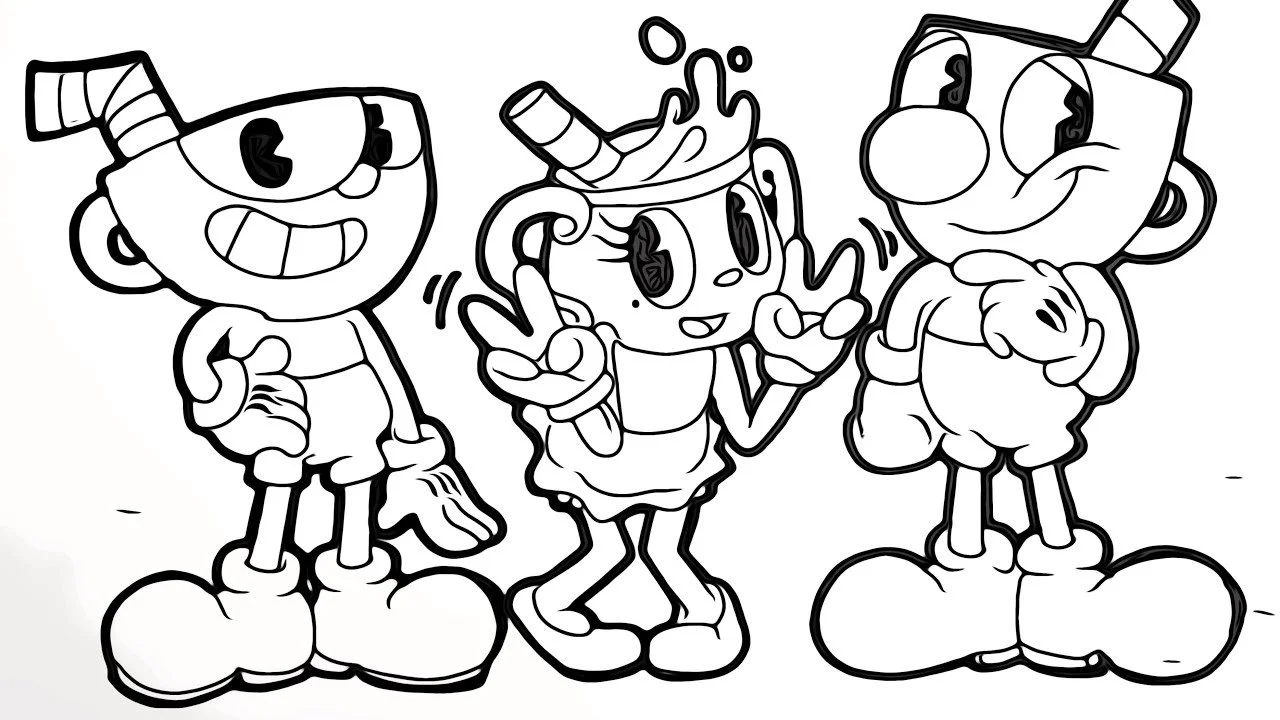 Cuphead Para Colorear 72