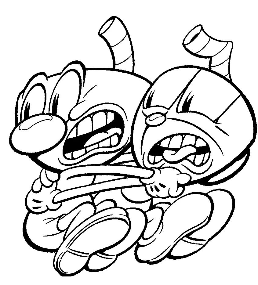 Cuphead Para Colorear 84