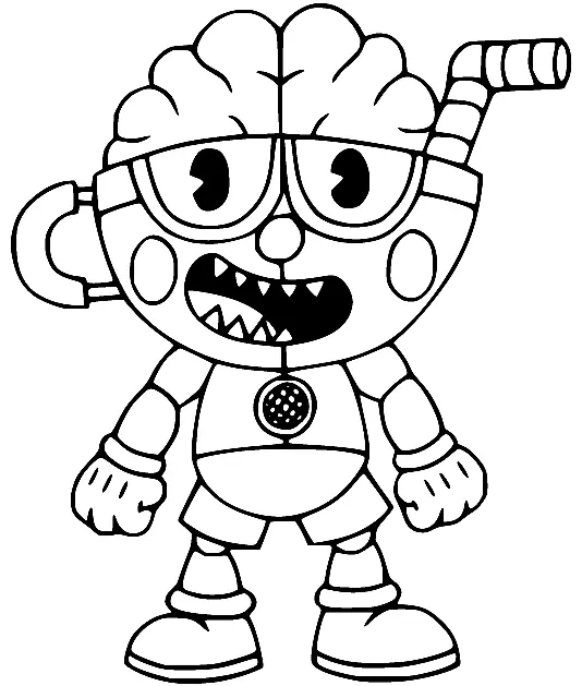 Cuphead Para Colorear 85