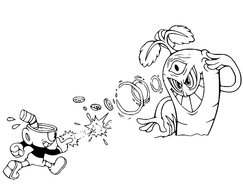Cuphead Para Colorear 89