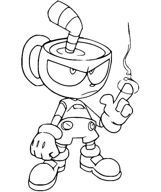 Cuphead Para Colorear 95