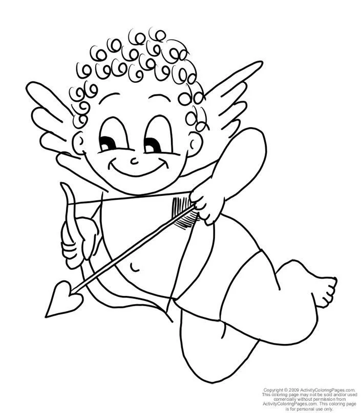 Cupid Coloring Pages 16