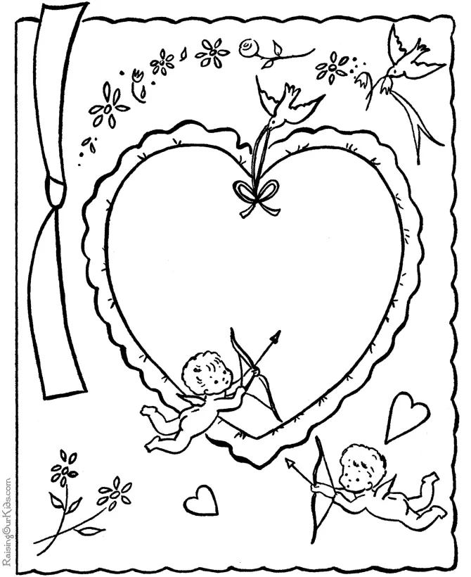 Cupid Coloring Pages 17