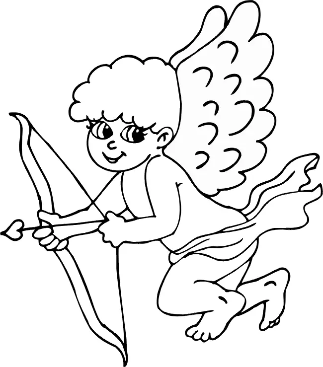 Cupid Coloring Pages 2