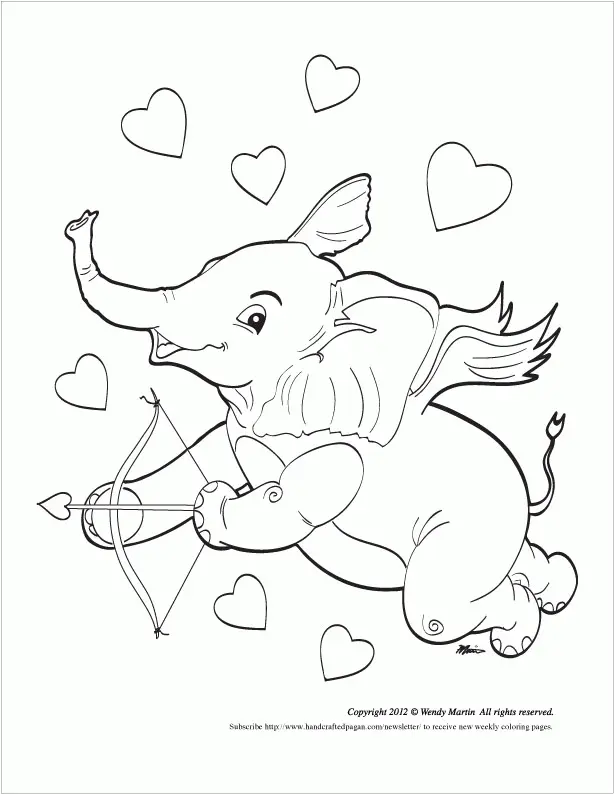 Cupid Coloring Pages 28