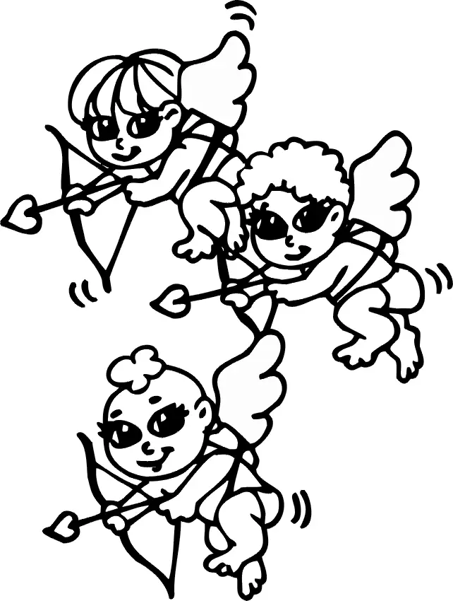 Cupid Coloring Pages 29