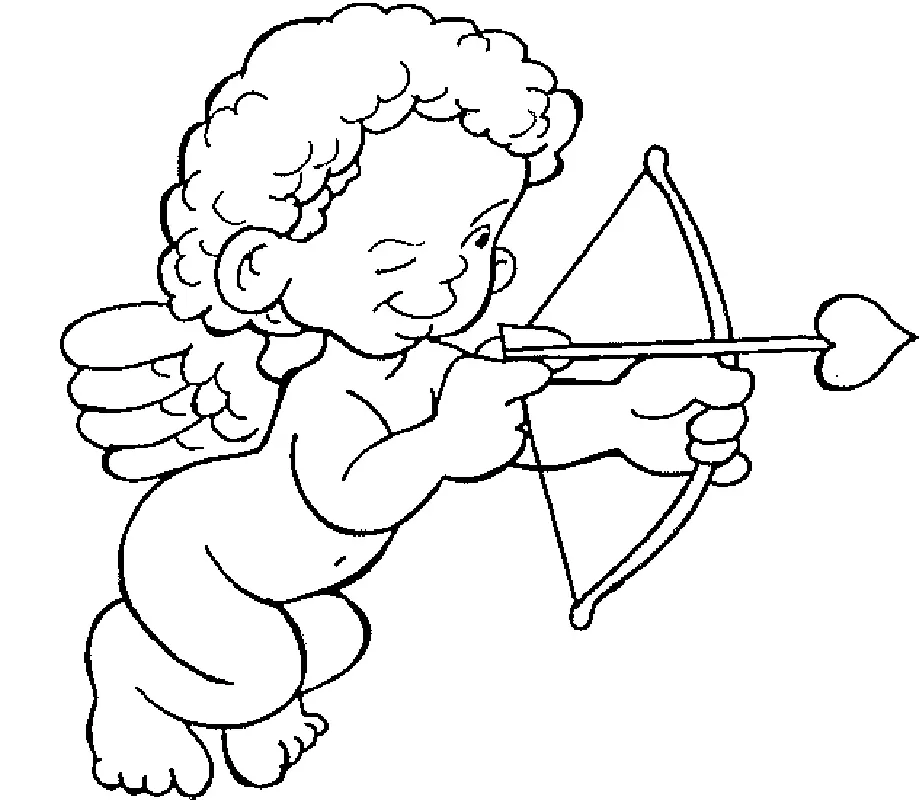 Cupid Coloring Pages 32