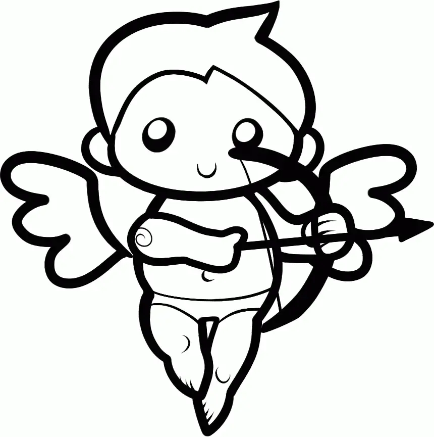Cupid Coloring Pages 38