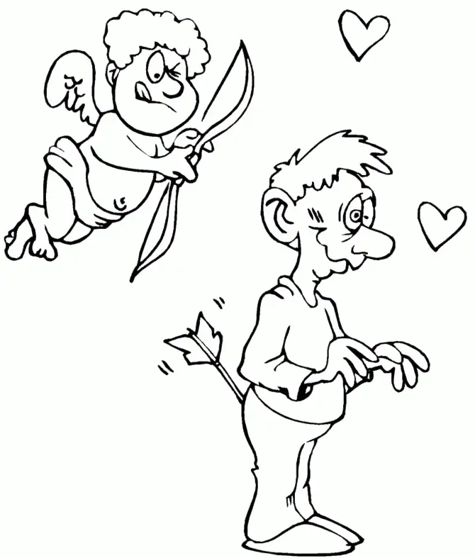 Cupid Coloring Pages 43