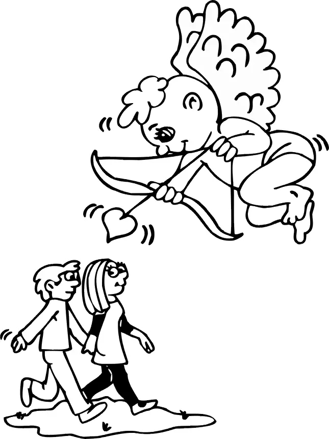 Cupid Coloring Pages 45