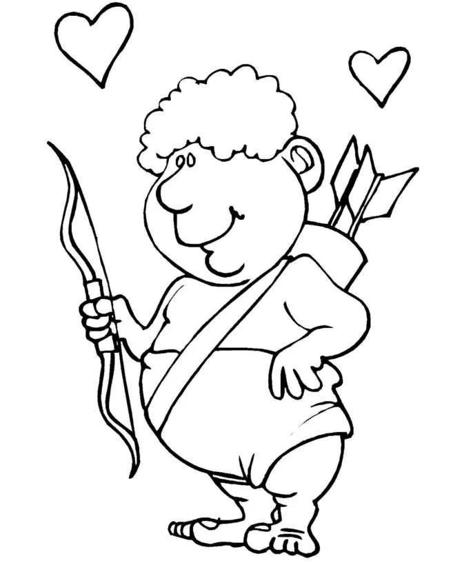 Cupid Coloring Pages 7