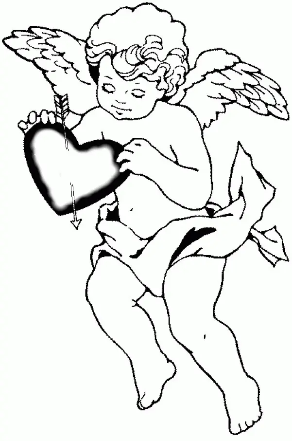 Cupid Coloring Pages 9